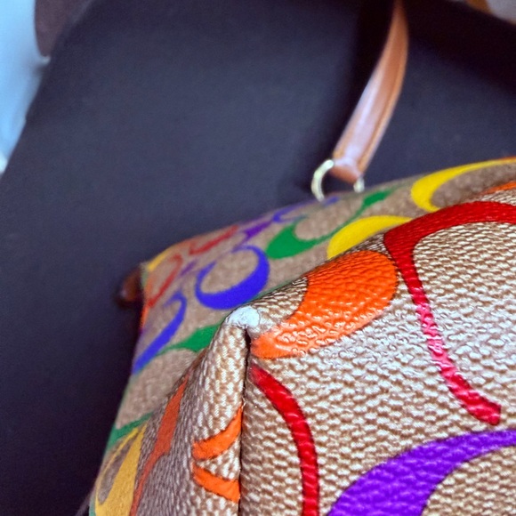 Coach Rainbow Signature Tote Bag - Picture 10 of 11